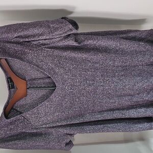 Purple Metallic Knit Top Perfect For The Holidays